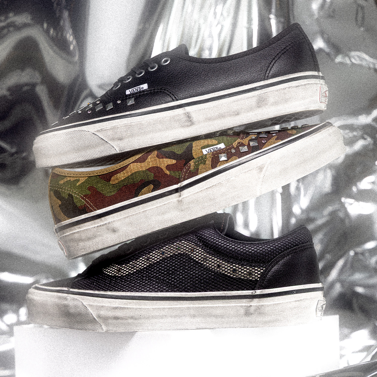 Vans LX Authentic 44 - Men's - Black/Comabt Woodland Camo/Olive