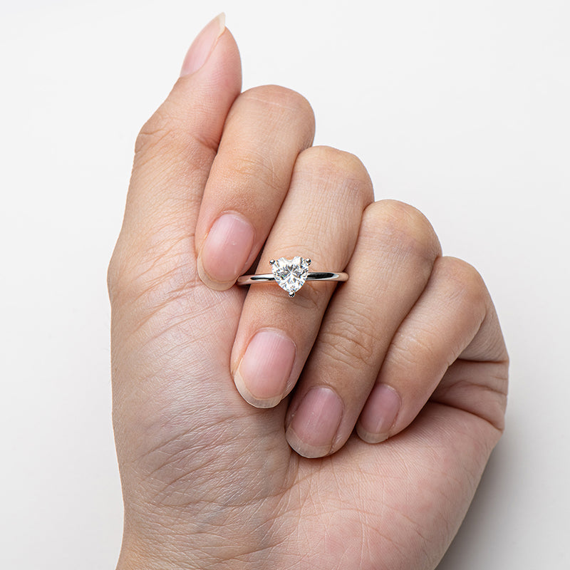 Polaris Heart Solitaire Ring - foto 3