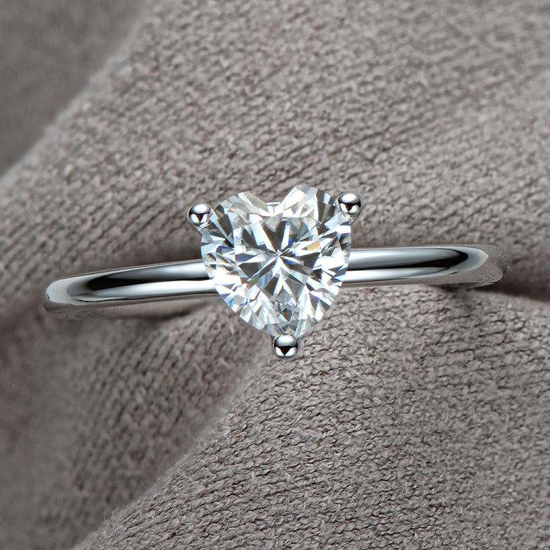 Polaris Heart Solitaire Ring - foto 4