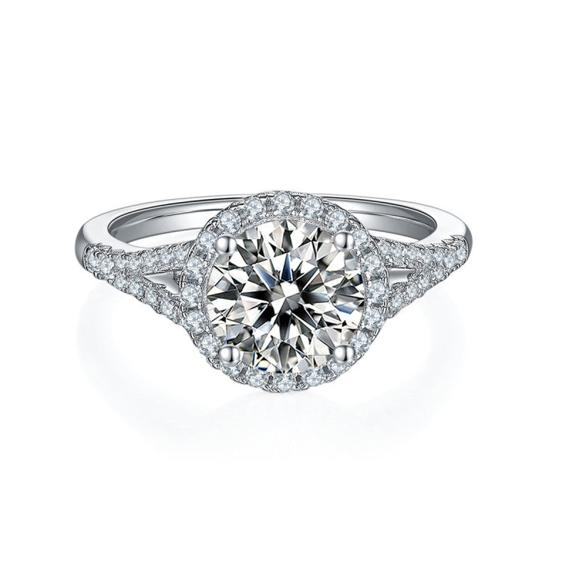 Polaris Halo Moissanite Ring - foto 2