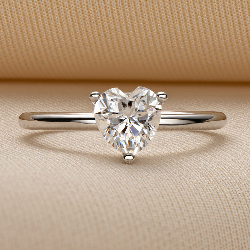 Polaris Heart Solitaire Ring - foto 5