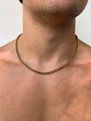 WHEAT CHAIN 5MM | 18K Gold
