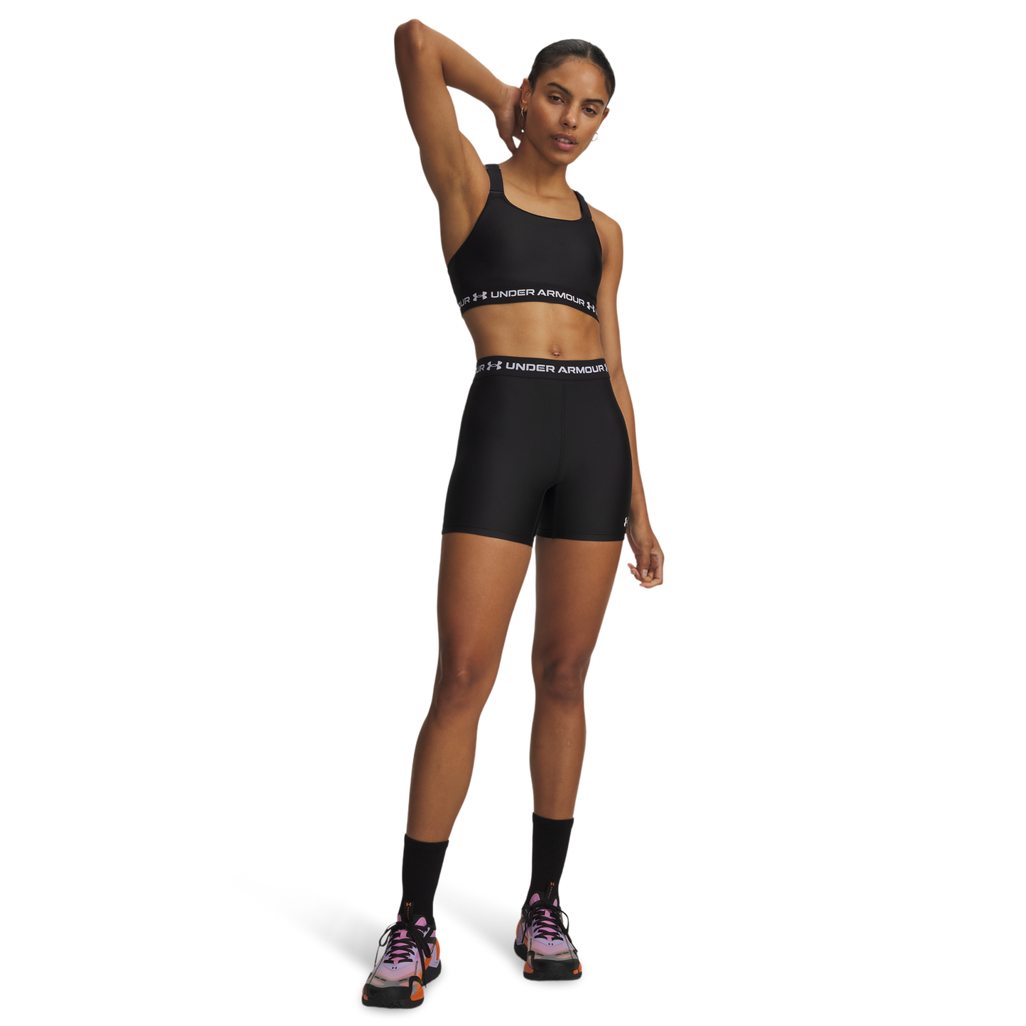 Under Armour HeatGear Middy - Women's - Black/White