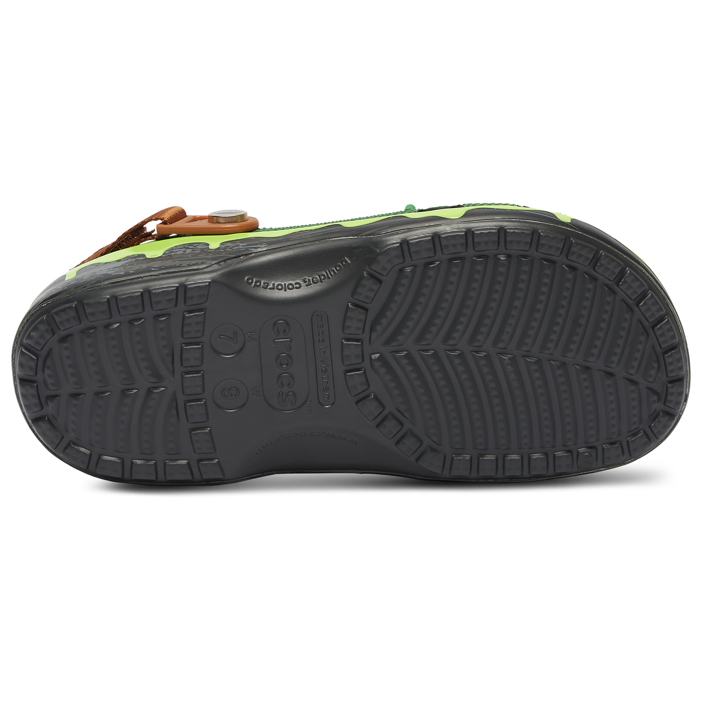 Crocs TMNT Classic Clogs - Men's - Black/Green/Brown