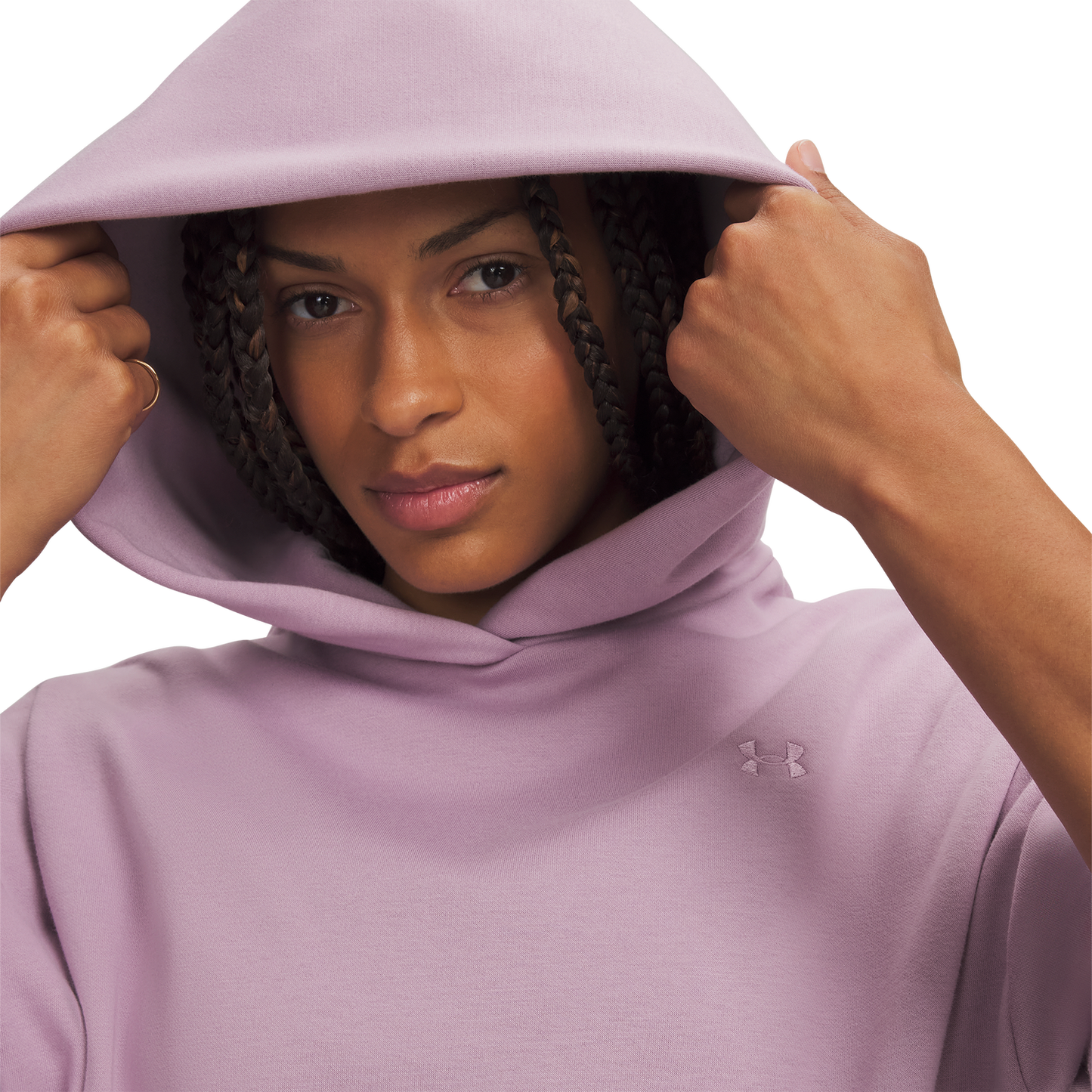 Under Armour Icon Fleece Hoodie - Women's - Pink/Pink