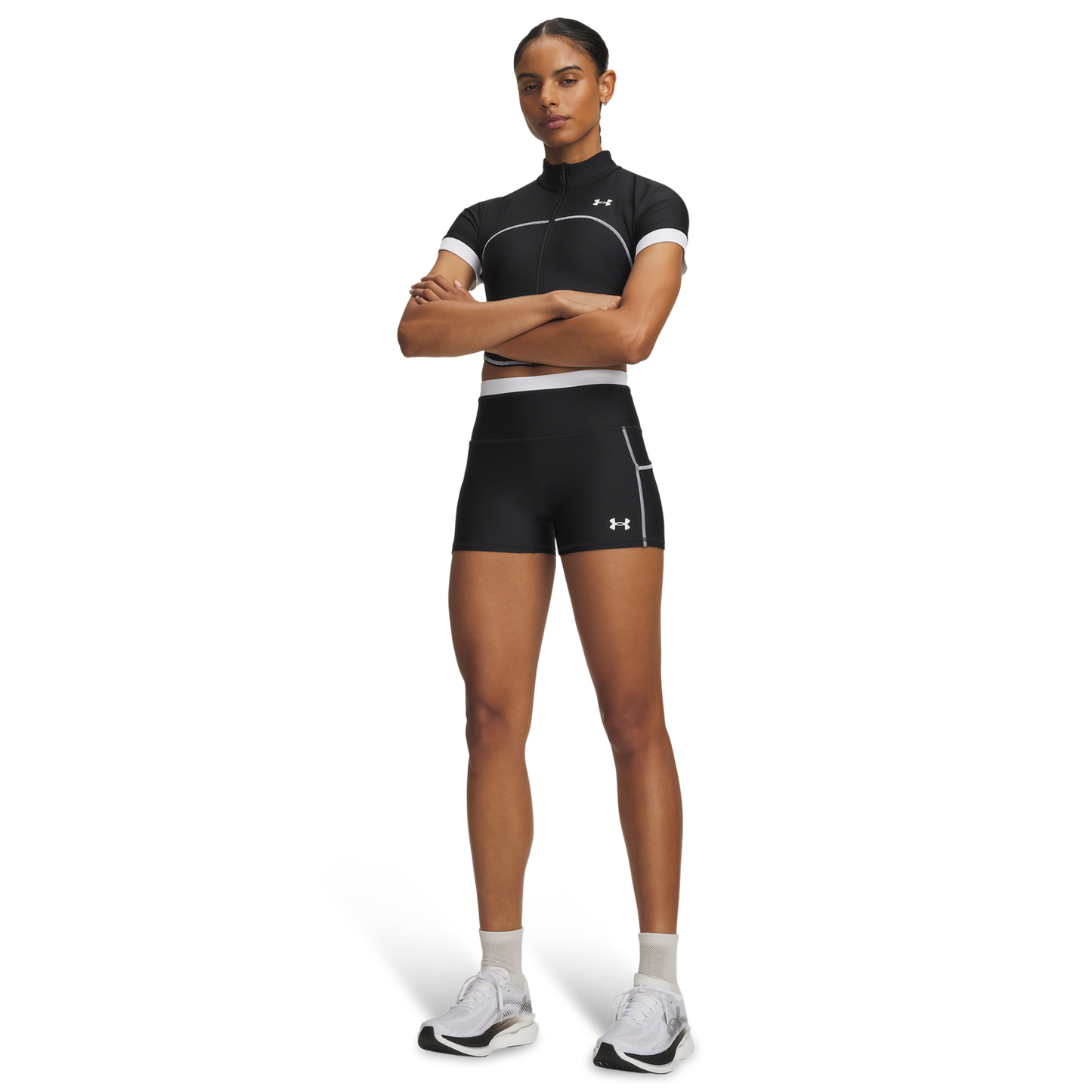 Under Armour HeatGear Novelty Shorty - Women's - White/Black
