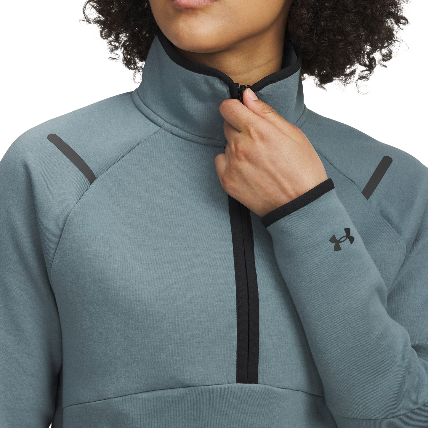 Under Armour Unstoppable Fleece Half-Zip - Women's - Jasper Blue/Black