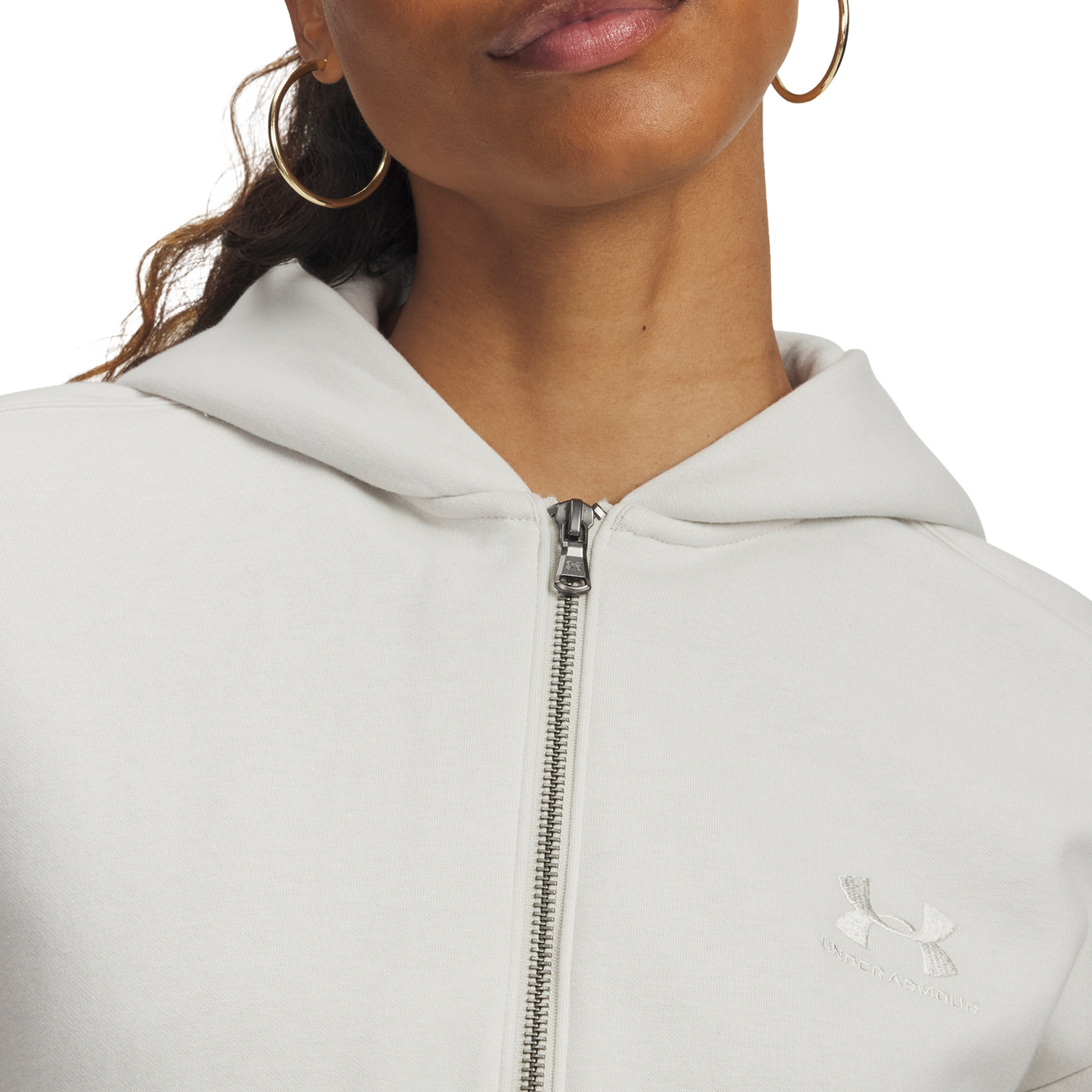 Under Armour Icon Vida Fleece Full-Zip - Women's - Summit White/Summit White
