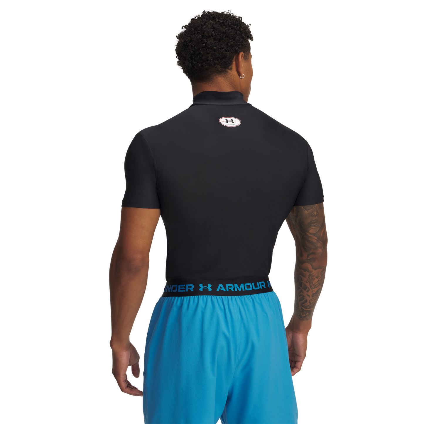 Under Armour Heatgear Og Compression Mock - Men's - Black/White (13908001)