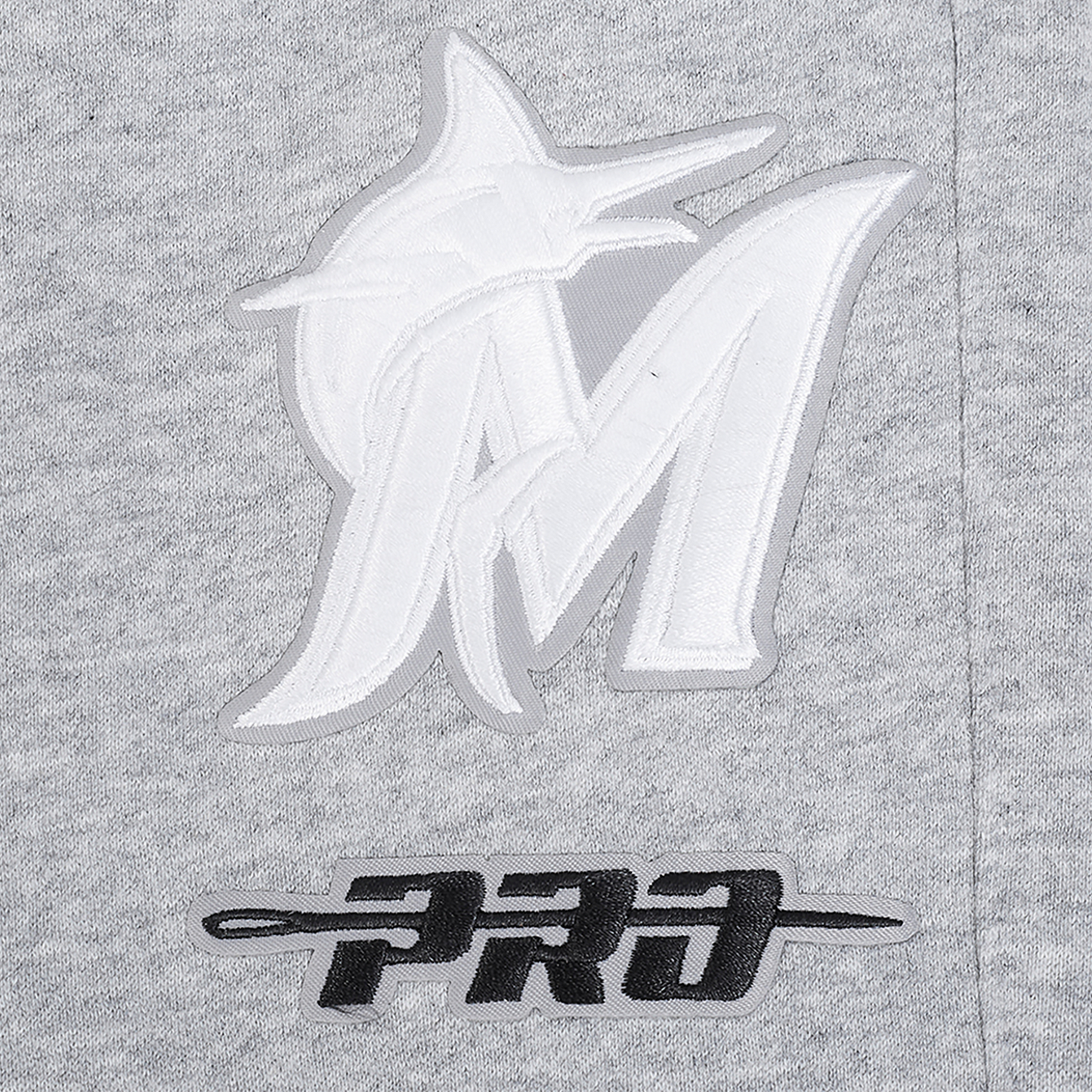 Pro Standard Marlins Classic Sweatpants - Men's - White/Grey