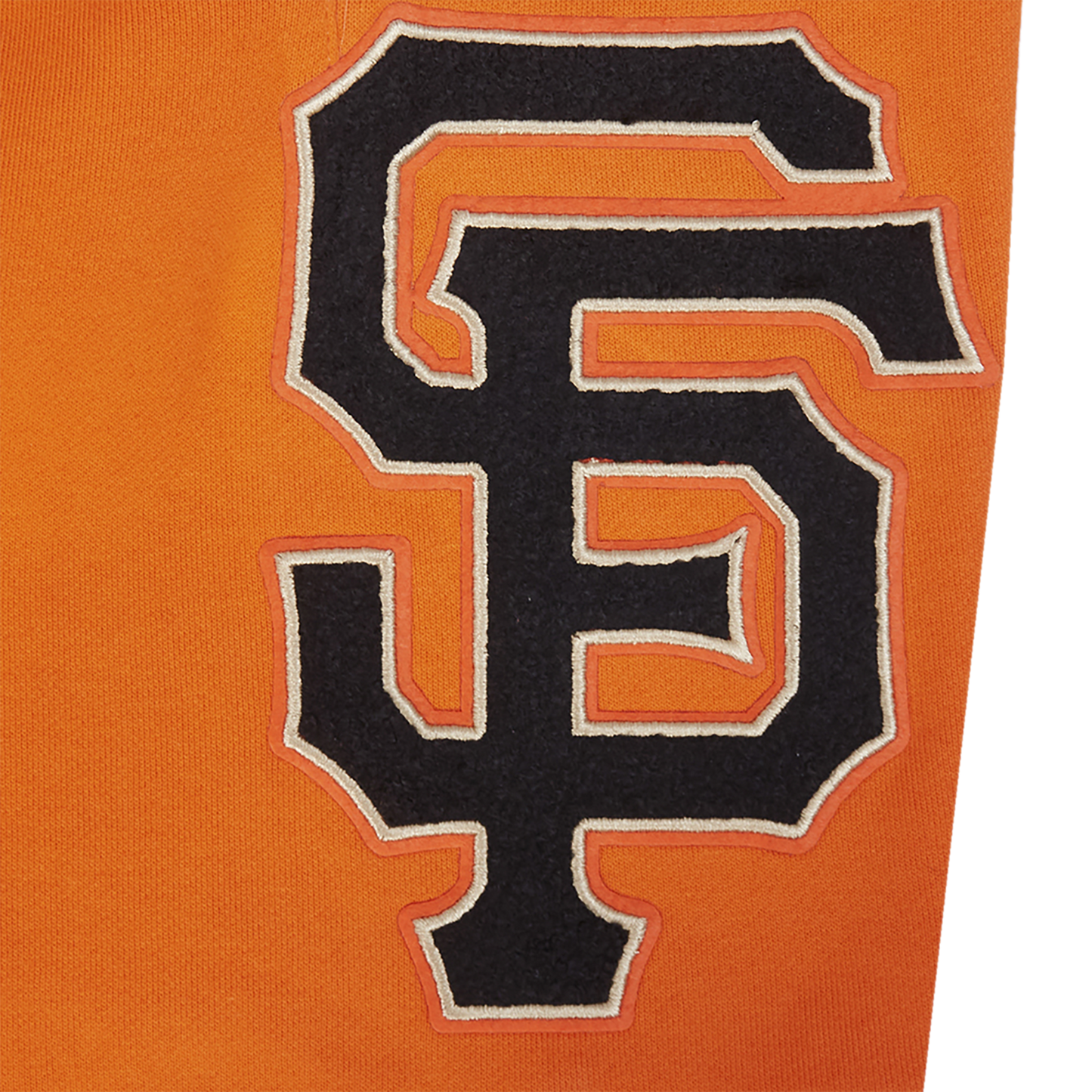 Pro Standard Giants Living Large Fleece Shorts - Men's - Orange/Black