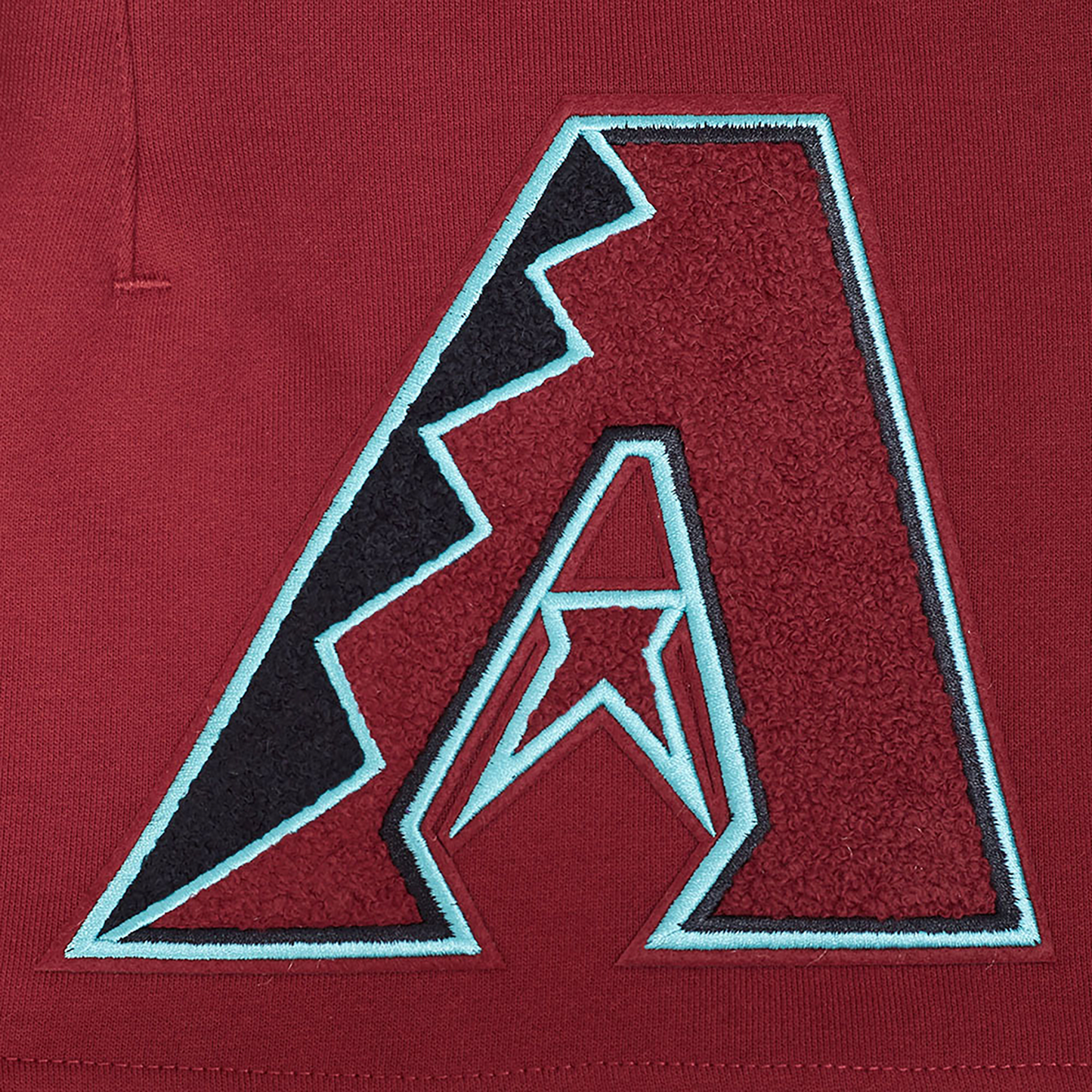 Pro Standard Diamondbacks Living Large Fleece Shorts - Men's - Maroon/Teal