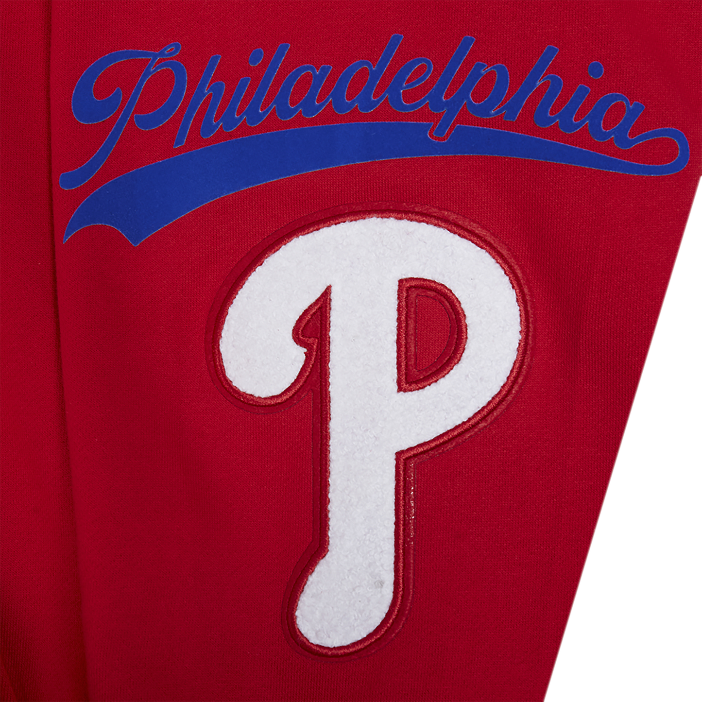 Pro Standard Phillies Living Large Drop Shoulder PO Hoodie - Men's - Blue/Red/White