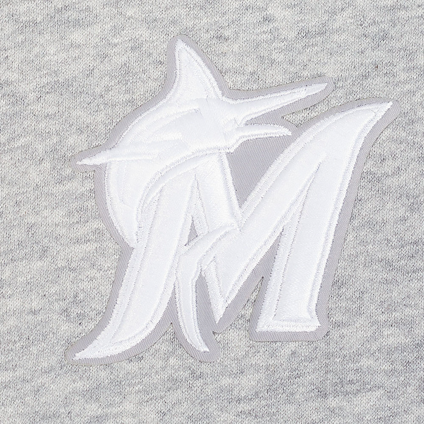 Pro Standard Marlins Classic DS PO Hoodie - Men's - Grey/White
