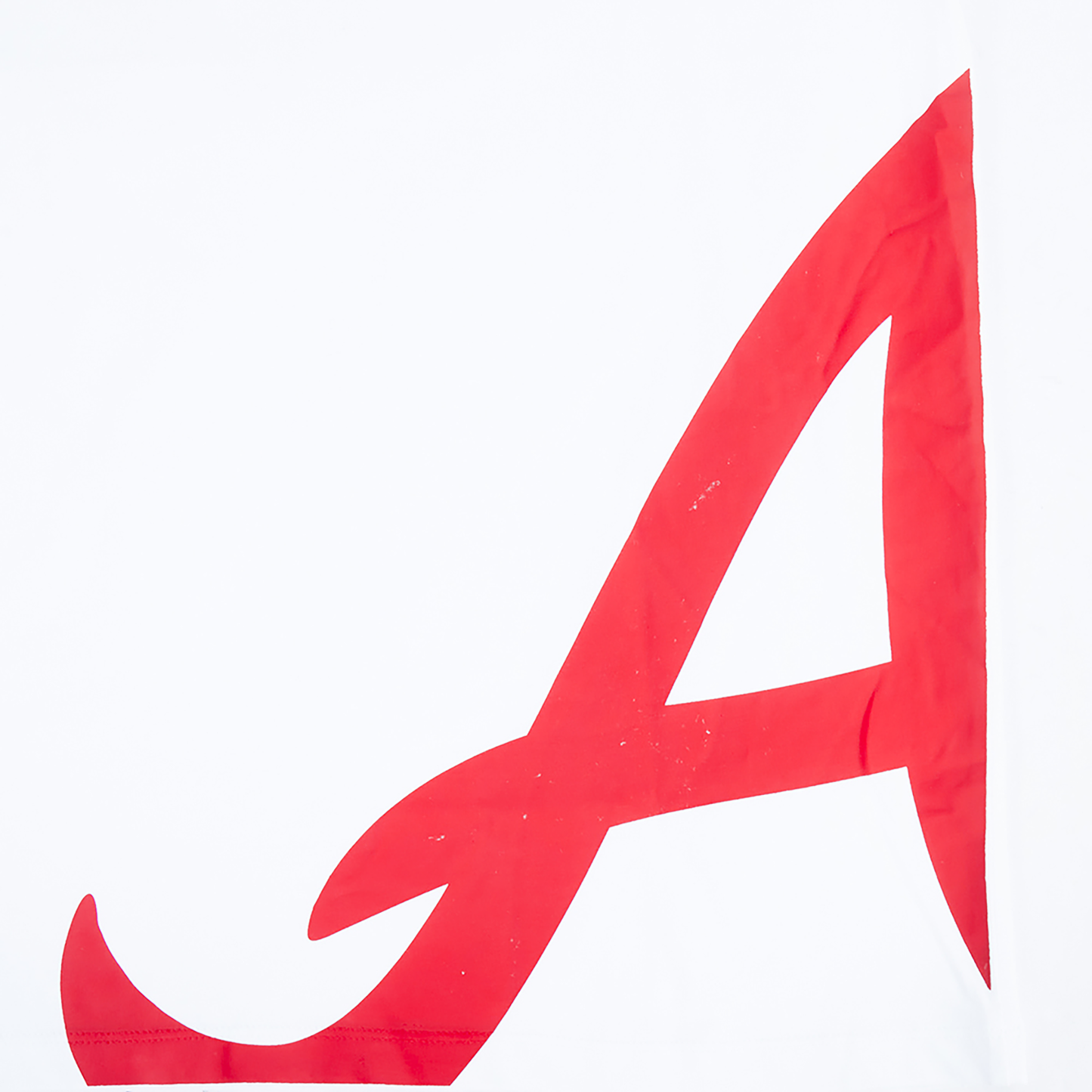 Pro Standard Braves Living Large CJ Drop Shoulder T-Shirt - Men's - Red/White