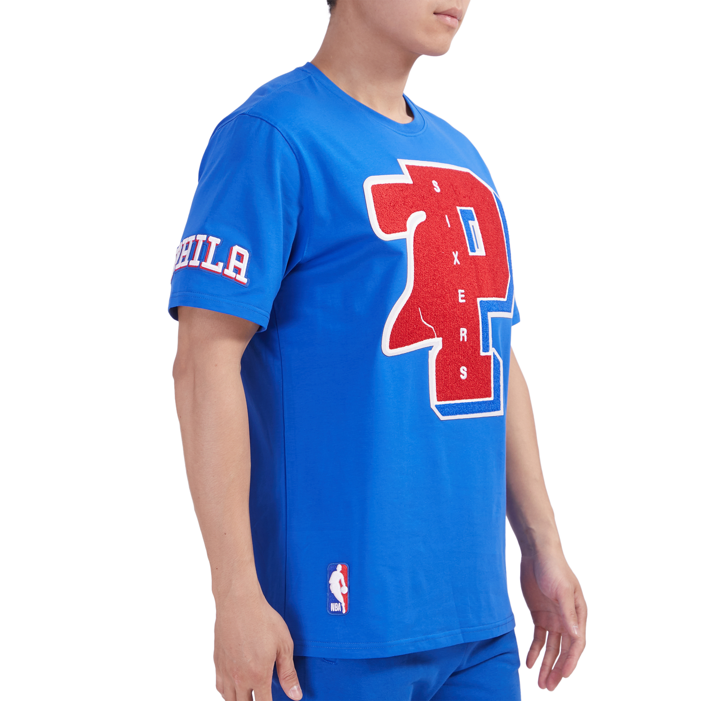 Pro Standard 76ERS MASH UP SJ TEE - Men's - Royal Blue