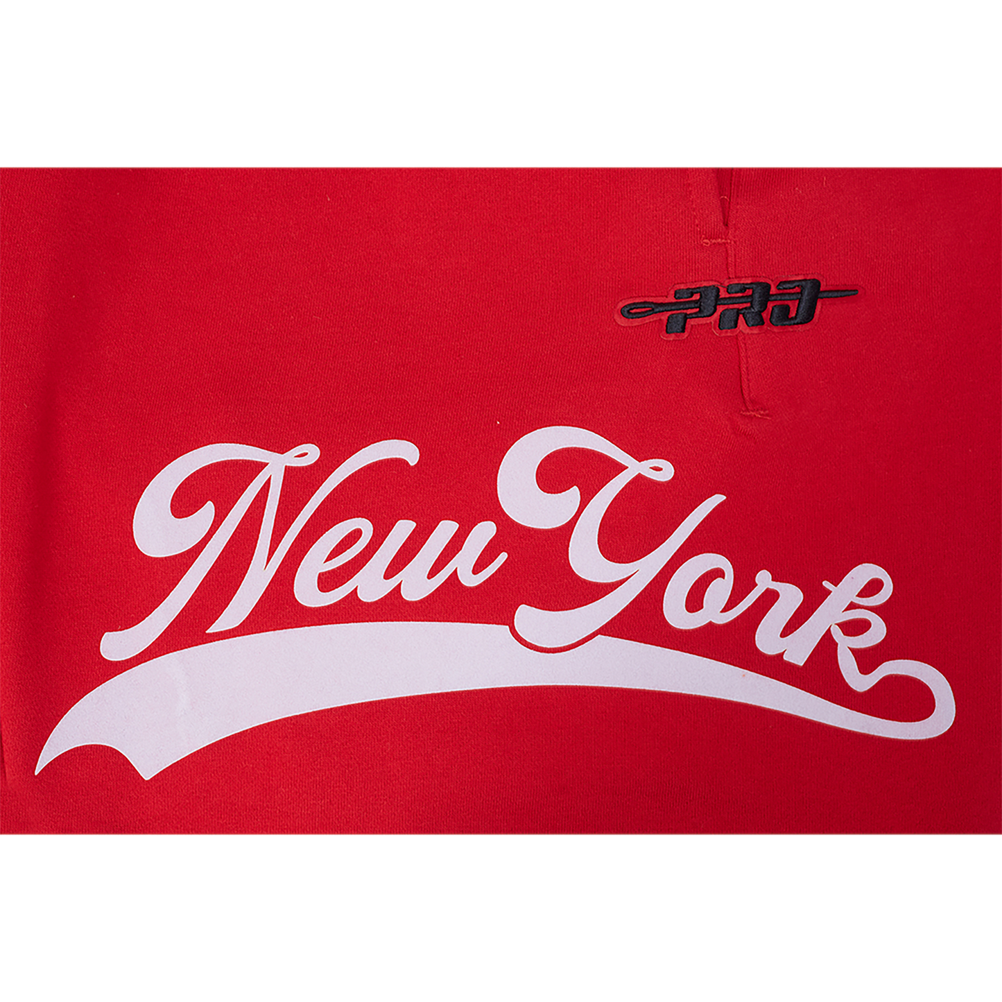 Pro Standard Yankees Living Large Fleece Shorts - Men's - Red/White