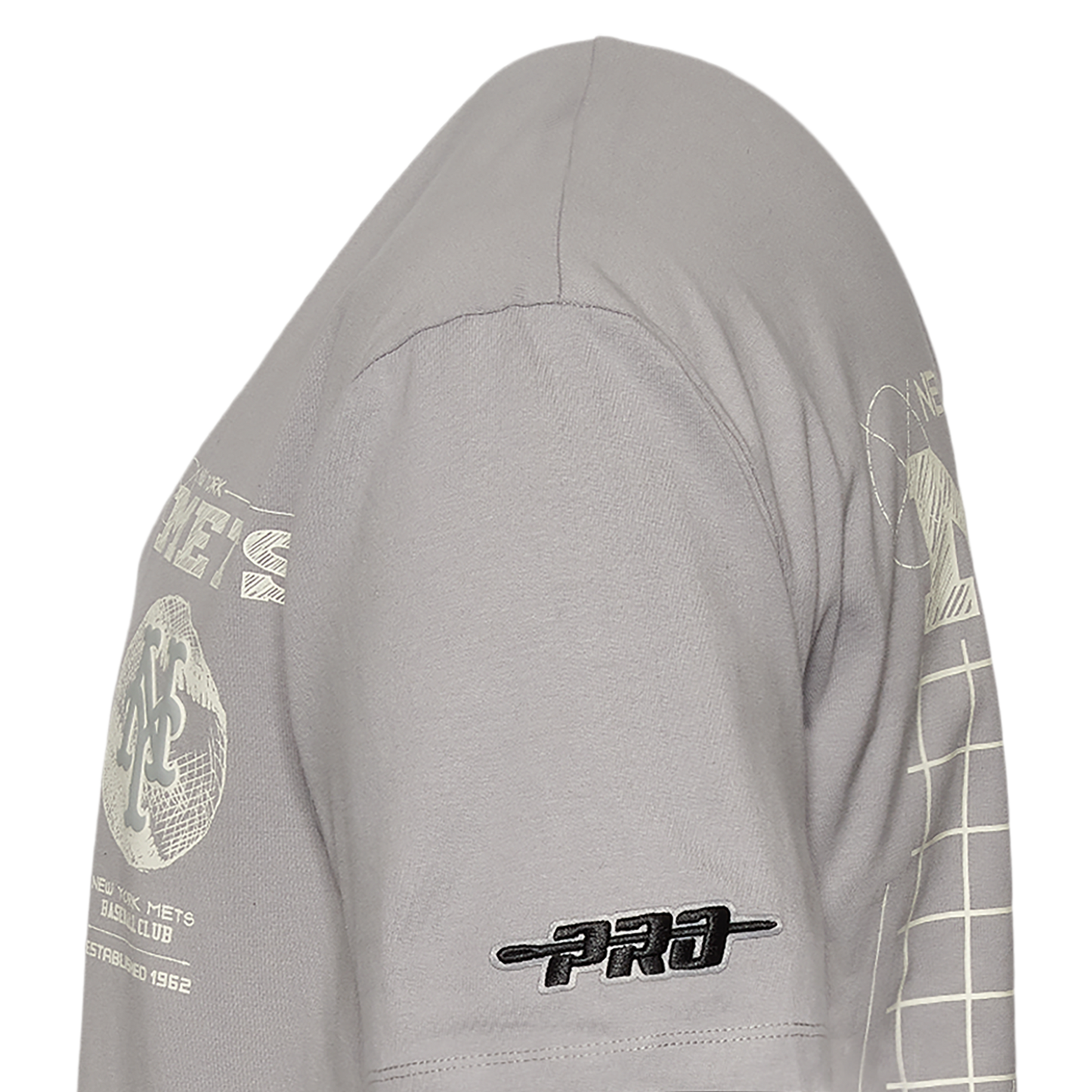 Pro Standard Mets Blueprint Pro Drop Shoulder FC T-Shirt - Men's - Silver