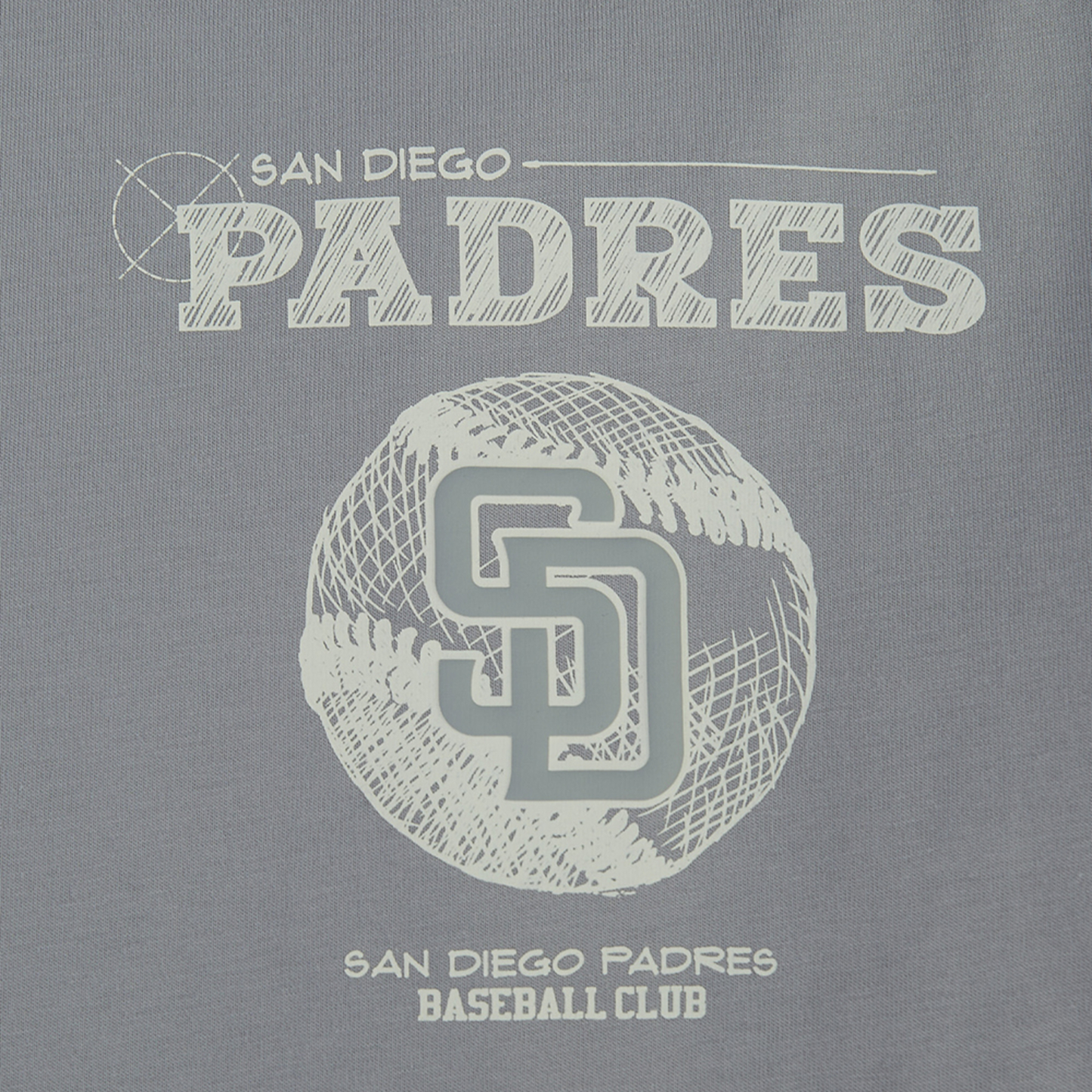 Pro Standard Padres Blueprint Pro Drop Shoulder FC T-Shirt - Men's - Silver