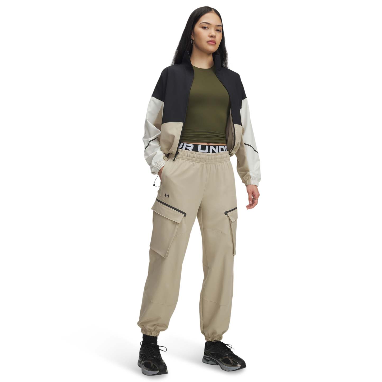 Under Armour Unstoppable Cargo Pants - Women's - Black/City Khaki