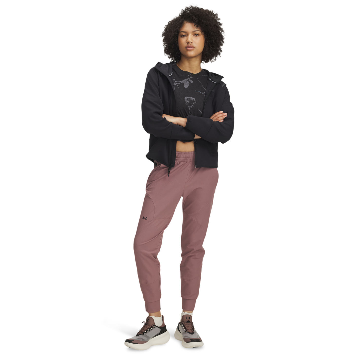 Under Armour Unstoppable Joggers - Women's - Maroon Mist/Black