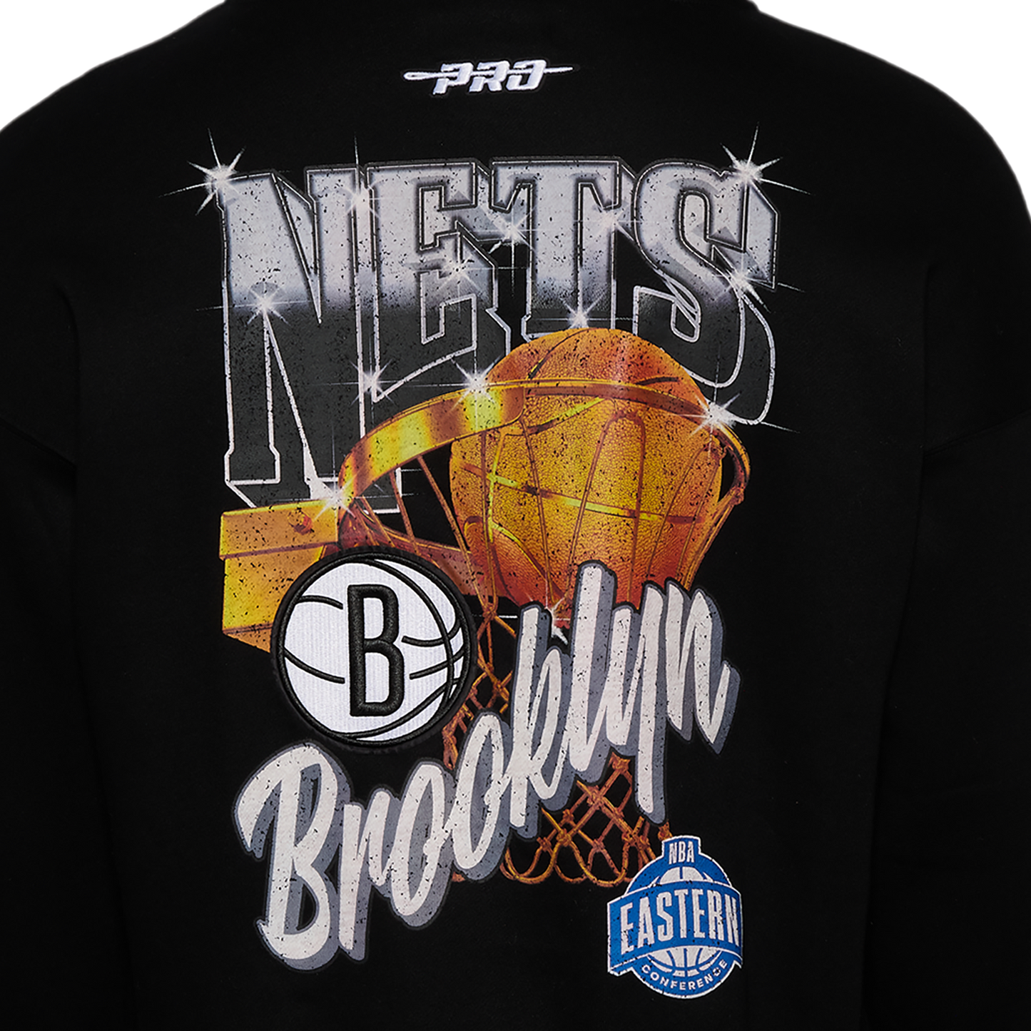 Pro Standard Nets Gold Hoops Pro Full-Zip Hoodie - Men's - Black/Multi