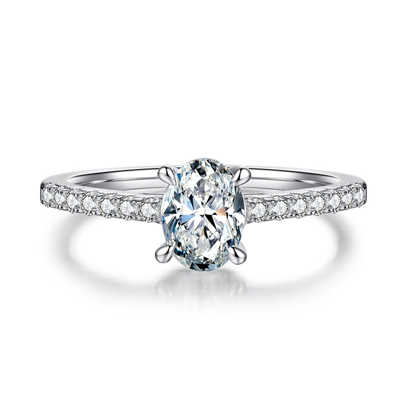 Polaris Oval Moissanite Ring - foto 6