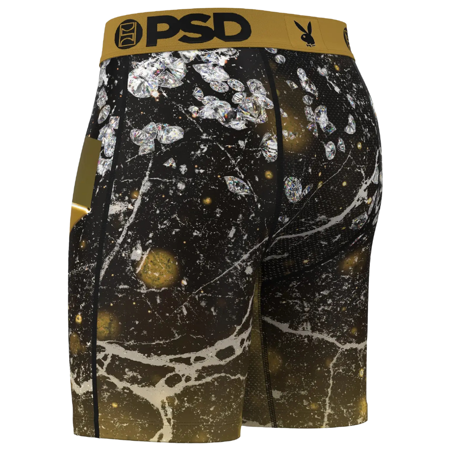 PSD Solid Gold Playboy Underwear - Men's - Gold/Black