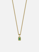 GREEN GEMSTONE CHAIN | 18K Gold