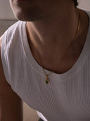 GREEN GEMSTONE CHAIN | 18K Gold