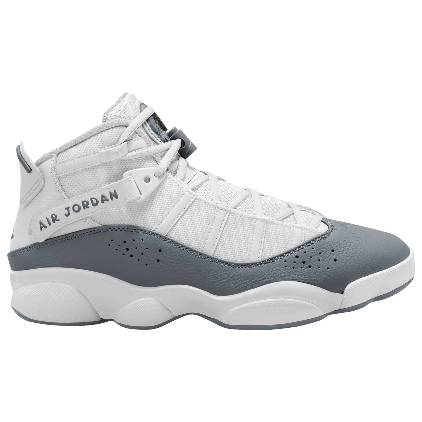 Jordan 6 Rings - Men's - White/White/Cool Grey