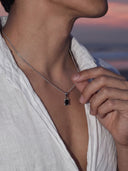 MIDNIGHT GEMSTONE CHAIN | Silver