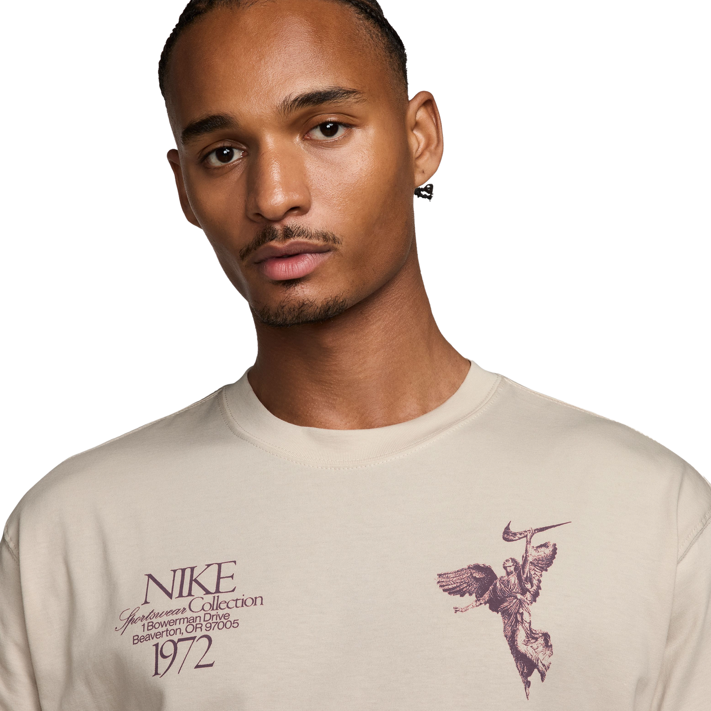 Nike NSW T Shirt 90 OC Wings Victory - Men's - Tan/Maroon
