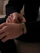 GREEN UNITY BRACELET | Silver