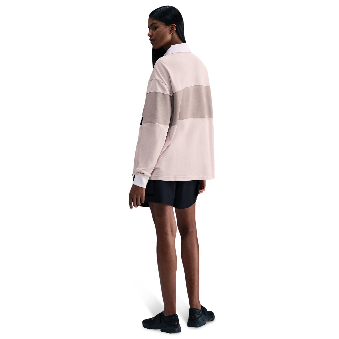 Nike NSW Street Long Sleeve GFX Polo - Women's - Pink/Pink