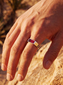 RED COMO RING | Silver