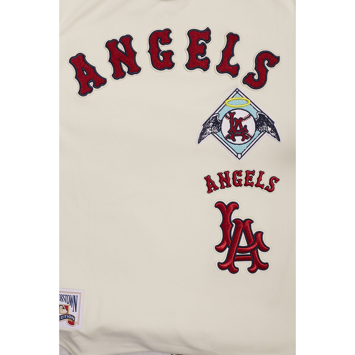 Pro Standard ANGELS RETRO CLASSIC DK TEE - Men's - Eggshell/Red
