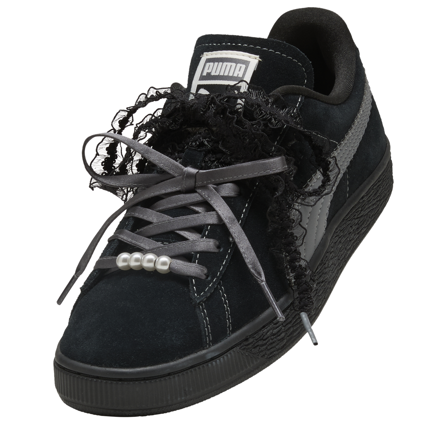 PUMA Suede Bloom - Women's - Black/Gray