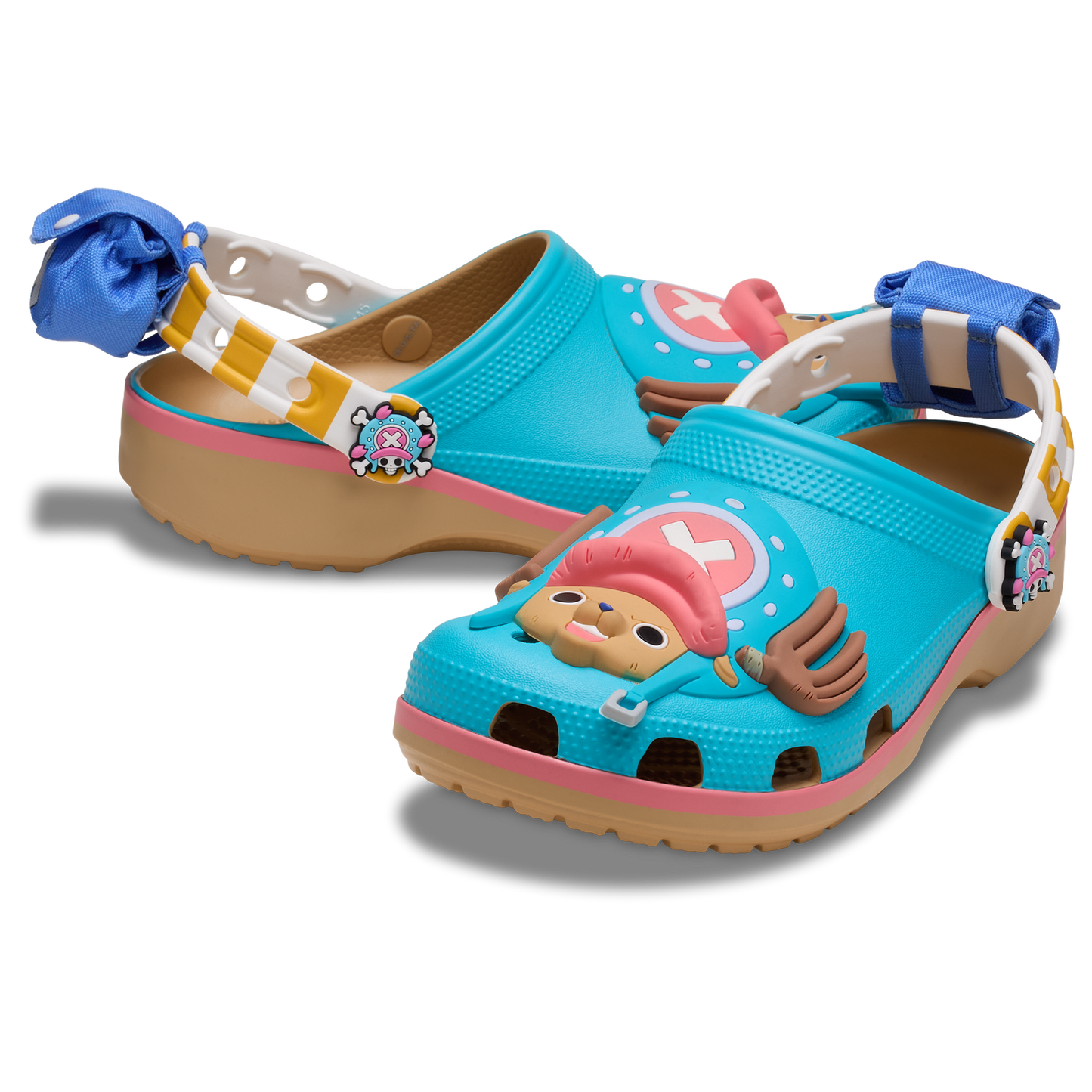 Crocs ONE PIECE Chopper Classic Clogs - Men's - Blue/Pink/Brown