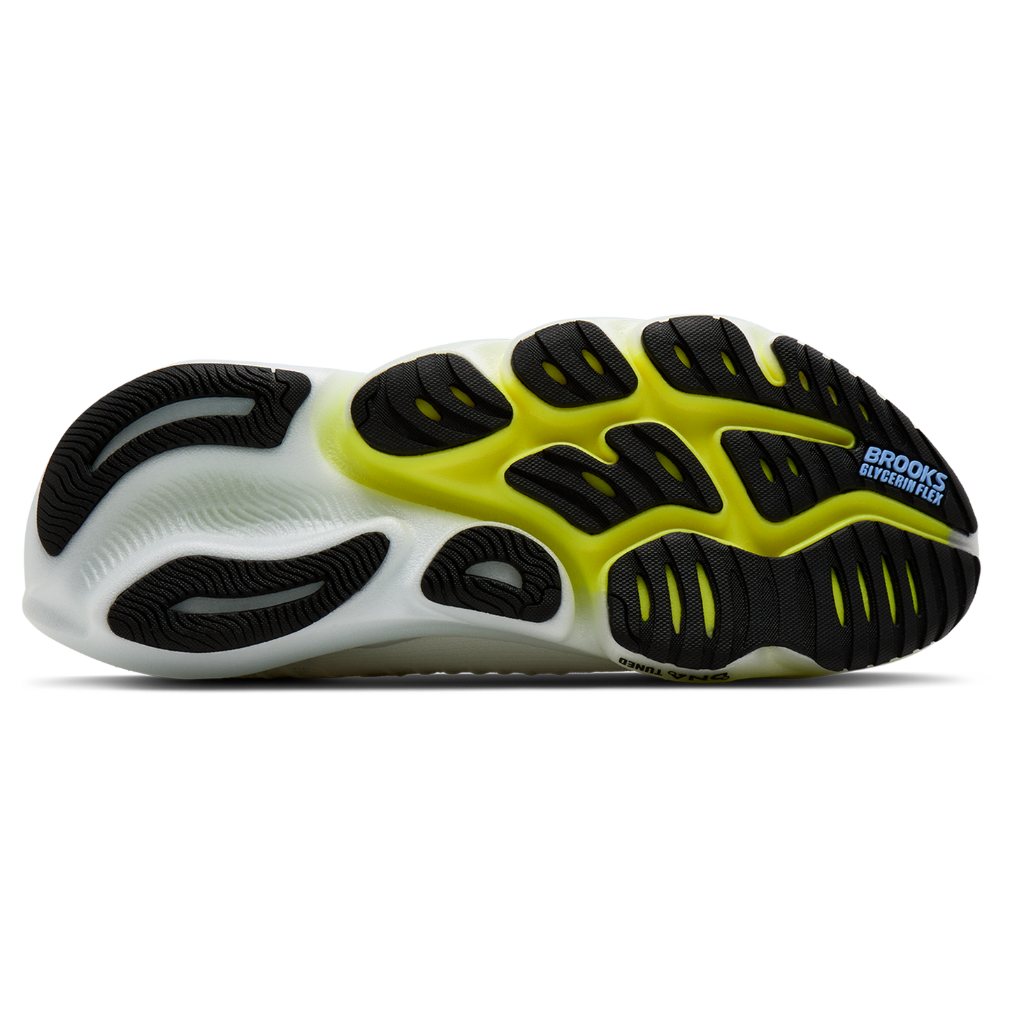 Brooks Glycerin Flex - Men's - White/Cyber Yellow/Nightlife