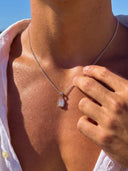 WHITE GEMSTONE CHAIN | Silver