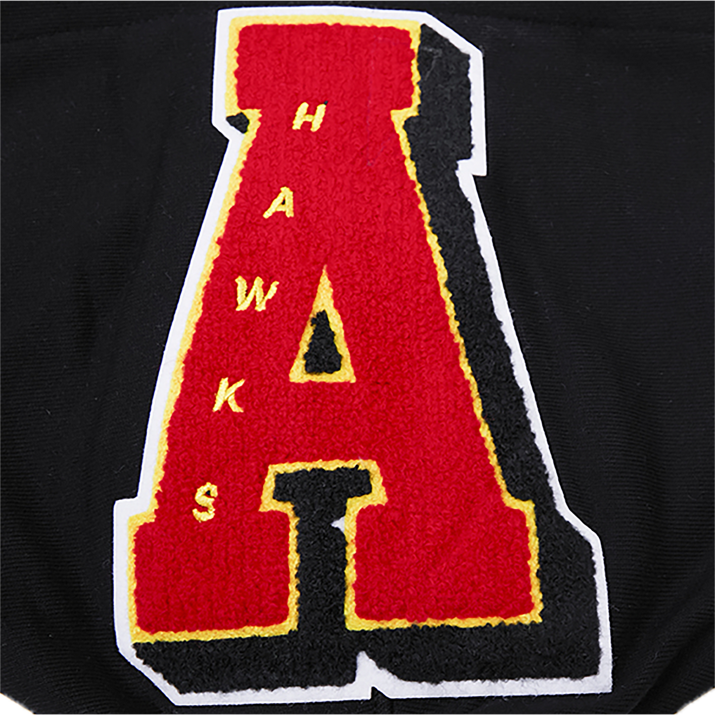 Pro Standard HAWKS MASH UP RIB FLC PO HOODIE - Men's - Red/Black/Black