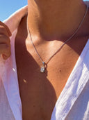 WHITE GEMSTONE CHAIN | Silver