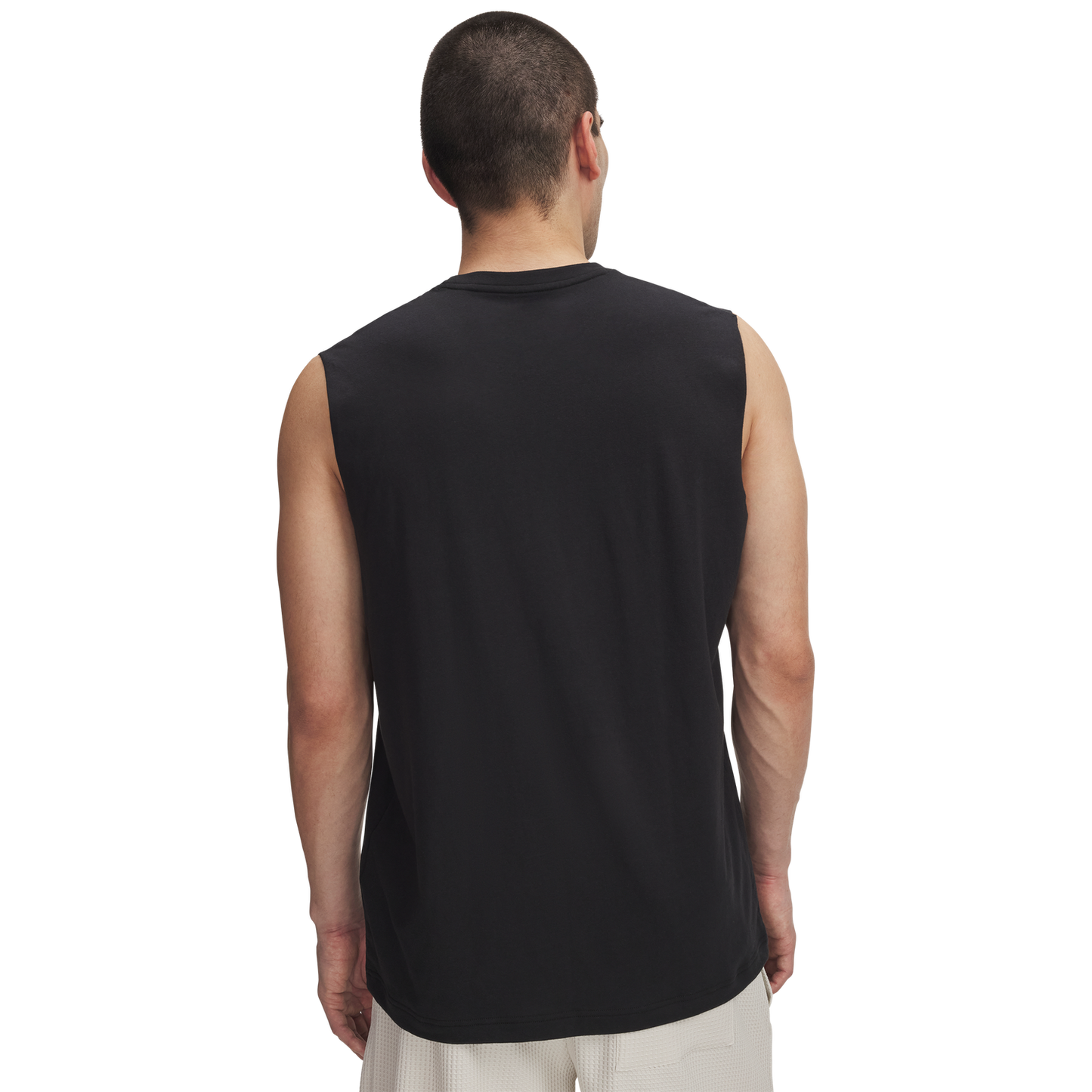 Under Armour Icon Sleeveless Tank - Men's - Black/White