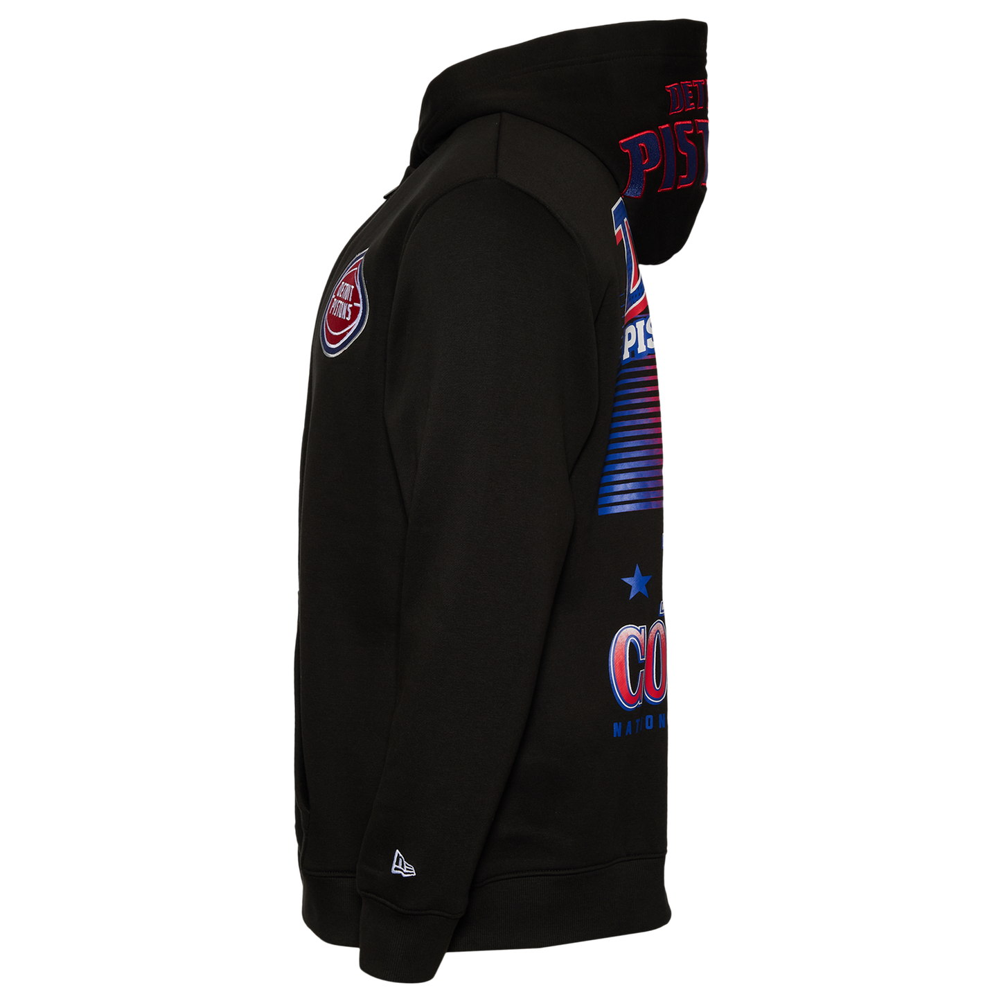 New Era Pistons Pullover Hoodie - Men's - Black/Multi