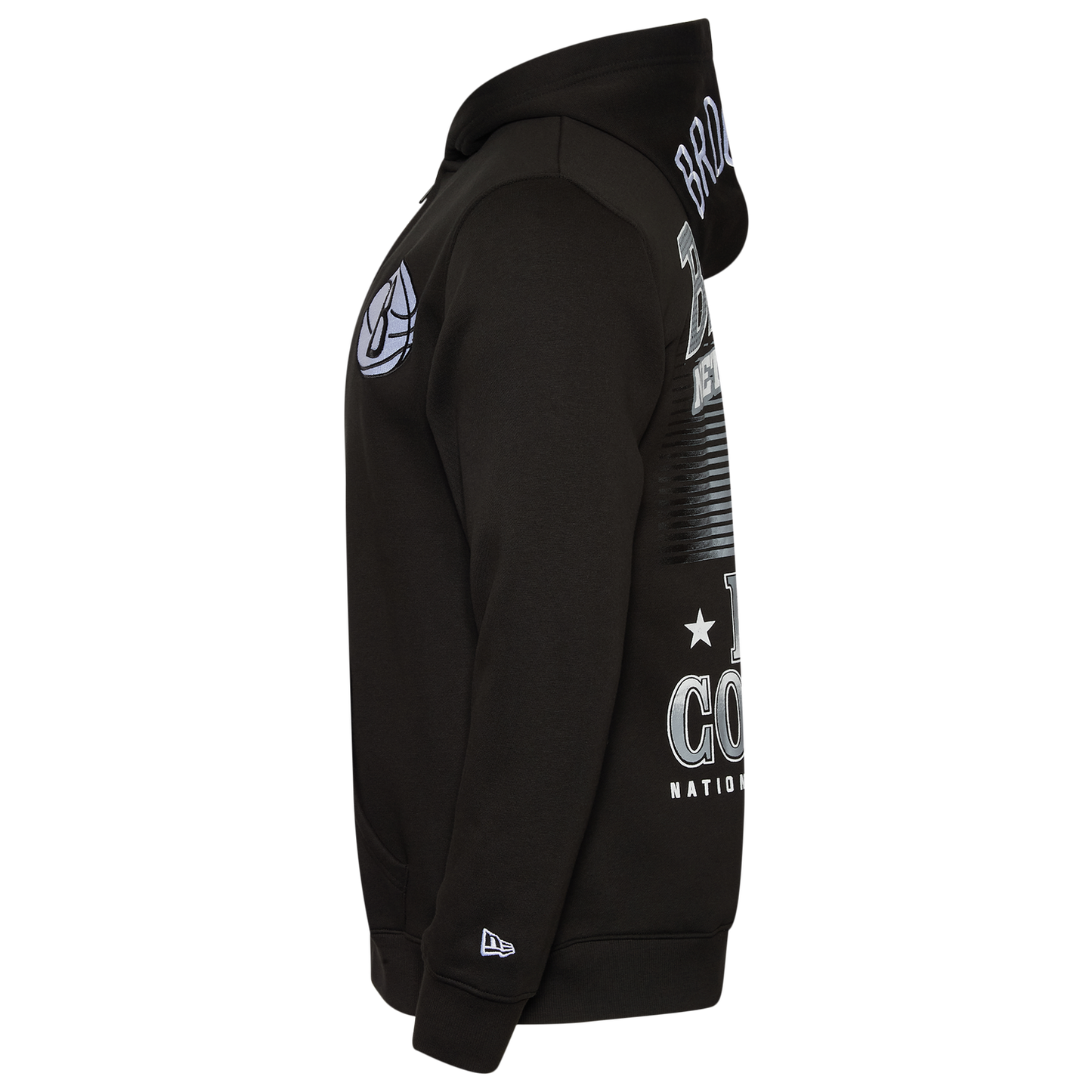 New Era Nets Pullover Hoodie - Men's - Black/Multi