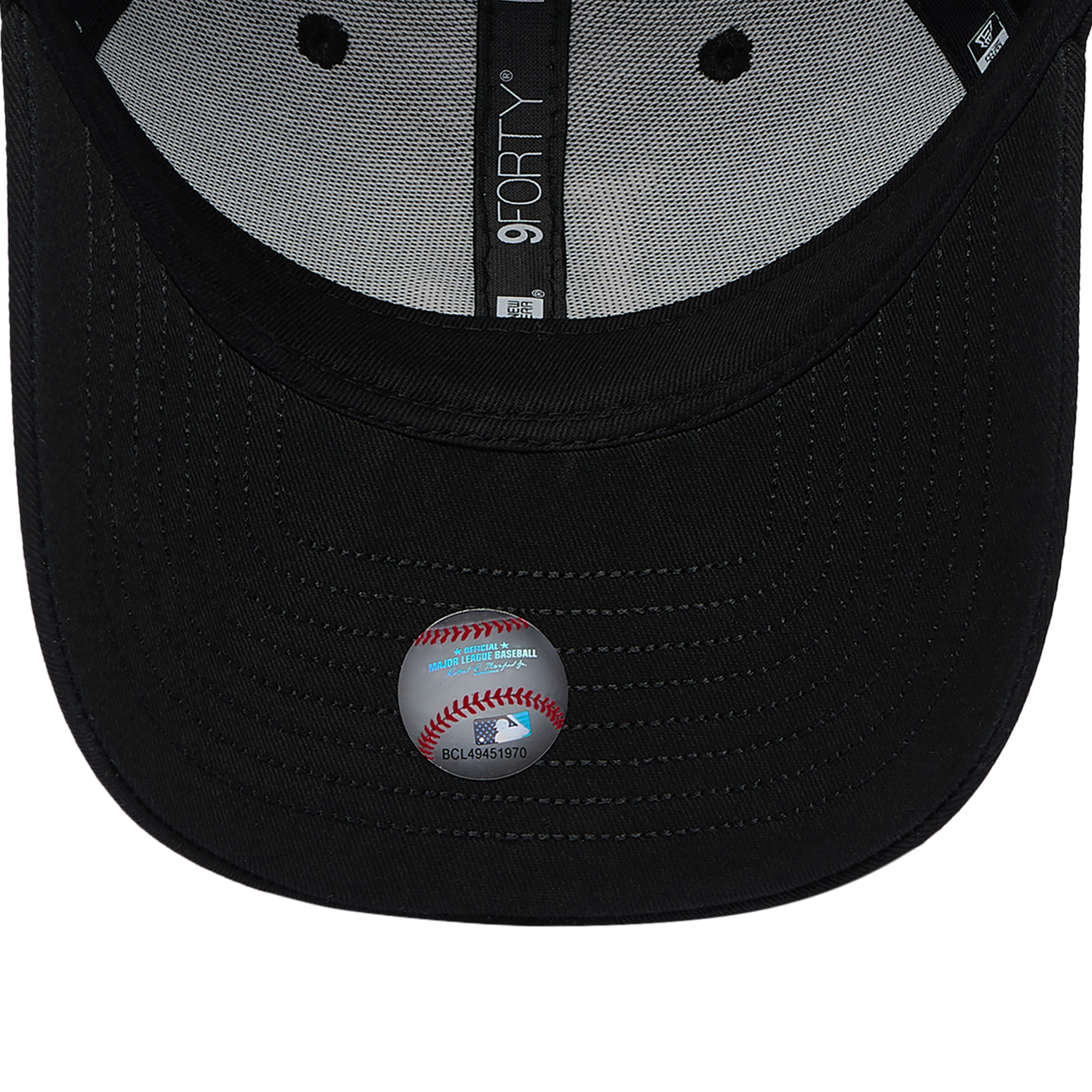 New Era Dodgers Visor Script 9FORTY Cap - Men's - Black/White