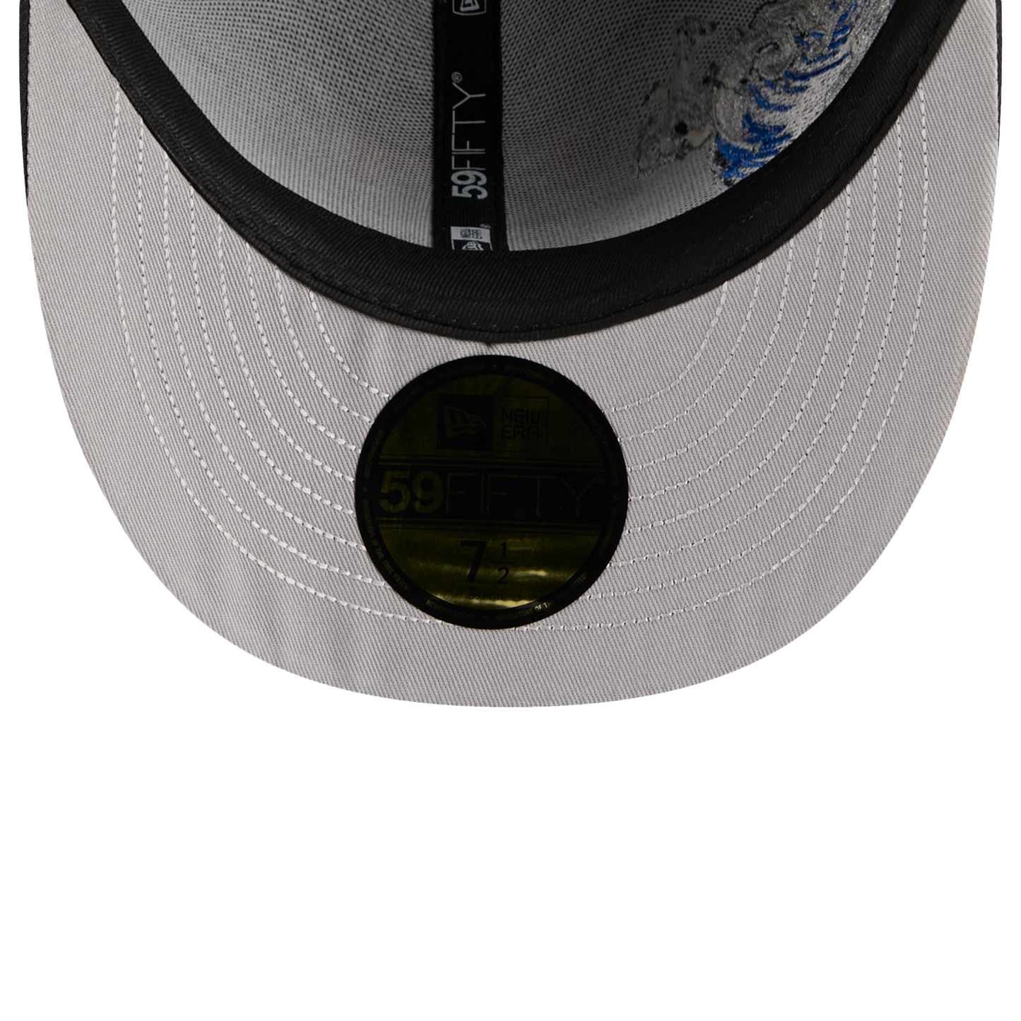 New Era Rangers VISSURF 5950 Cap - Men's - Black/Blue