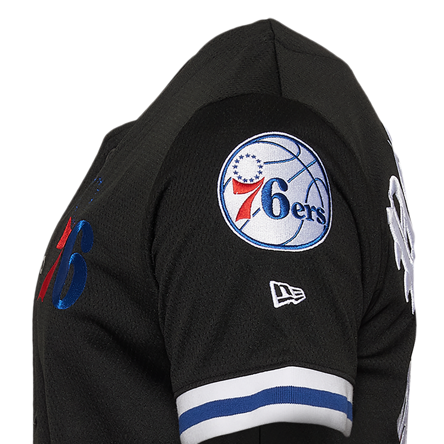 New Era 76ers Custom Jersey - Men's - Black