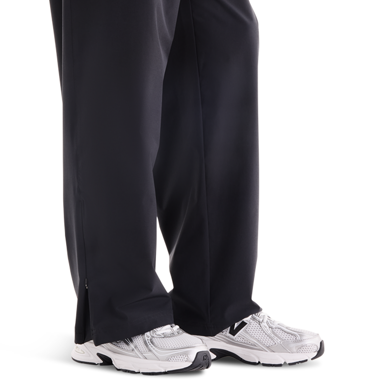 New Balance Stretch Woven Open Hem Pants - Men's - Black/Black